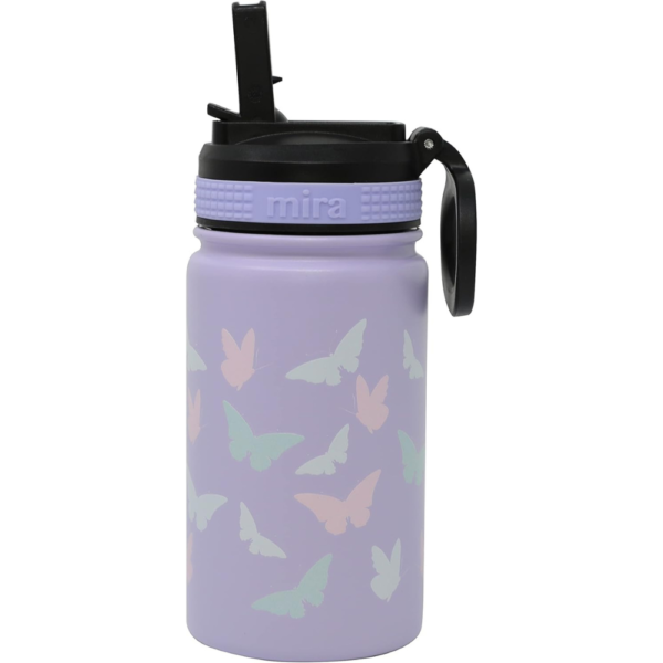 12 oz Kids Water Bottle with Straw Lid